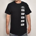 HWY×US/S/S Cal Trans T-Shirt（エイチダブリューワイ×アス Tシャツ）ブラック×ホワイト [a-6004]|プリント Ｔシャツ|ショートスリーブTシャツ
