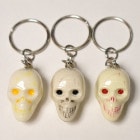 The Spooky Skull Key Holders w/Ball Chain（スカルキーホルダー） [a-6006]