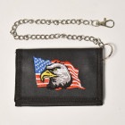 American Souvenir Wallet Inc./Chain Nylon Wallet/Eagle（アメリカンスーベニア ウォレット）ブラック [a-6011]
