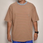 Jackson Matisse/Vintage Washed S/S Stripe T-Shirt（ジャクソンマティス ボーダーTシャツ）ベージュ×サックスブルー [a-6125]|無地 Ｔシャツ|シ