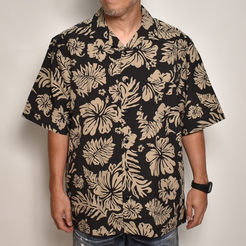 Edwards Garment/Hibiscus Open Collar S/S Shirt（エドワーズ