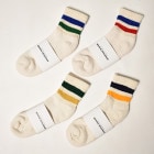 American Trench/The Retro Stripe Quarter Crew Socks（アメリカントレンチ ソックス） [a-6171]