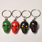 The Spooky Skull Key Holders w/Ball Chain（スカルキーホルダー） [a-6188]