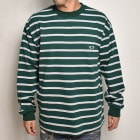 Penney's/The Fox Border L/S Wide T-Shirt（ペニーズ ボーダーTシャツ）グリーン×ピンク [a-6223]