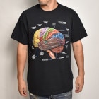 Brain S/S T-Shirt（ブレイン Tシャツ）ブラック [a-6227]