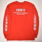 HWY×US/Hawg Chrome L/S T-Shirt（エイチダブリューワイ×アス Tシャツ）レッド [a-6699]