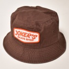 Joker's Skate Shop×US/Classic Logo Bucket Hat（ジョーカーズスケートショップ×アス ハット）ブラウン [a-6705]