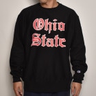 Ohio State/Crew Neck Sweatshirt（オハイオステイト スウェットシャツ）ブラック [a-6718]