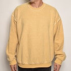 Towncraft×US/Pigment Dyed Inside Out Sweatshirt（タウンクラフト×アス スウェットシャツ）マスタード [a-6747]