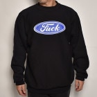 Fuck Logo Crew Neck Sweatshirt（ファックフォードスウェットシャツ）ブラック [a-6757]