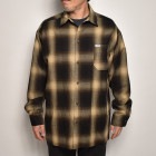 Cal Top/Ombre Check L/S Shirt（キャルトップ オンブレチェックシャツ）ブラウン×ベージュ [a-6788]