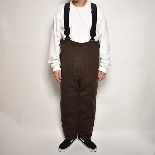 90's Dead Stock US Military/Brown Bear Fleece Bib Overalls（USミリタリー  オーバーオール）ブラウン [a-6805]-US ONLINE SHOP