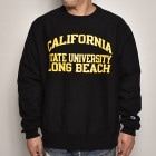 CSU Long Beach/Crew Neck Sweatshirt（カリフォルニアステイトユニバーシティロングビーチ スウェットシャツ）ブラック [a-6817]