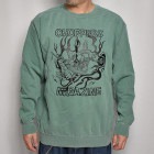 Choppers Magazine×US/Chopper Dogs Kiddos Sweat Shirt（チョッパーズマガジン×アス スウェットシャツ）グリーン [a-6892]