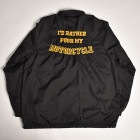 ・Us Customized I'd Rather Push My Nylon Coach Jacket（アスカスタマイズ ナイロンジャケット）ブラック/サイズM [z-7361]