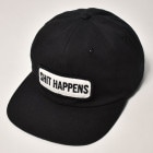 Shit Happens 6Panel Cap（シットハプンズキャップ）ブラック [a-7012]
