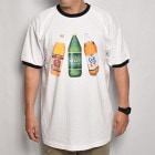 American Beer 40 Oz. bottles Ringer T-Shirt�ʥ���ꥫ��ӥ� T����ġ˥ۥ磻�ȡߥͥ��ӡ� [a-7029]