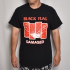 Black Flag/Damage S/S T-Shirt（ブラックフラッグ オフィシャルTシャツ）ブラック [a-7061]