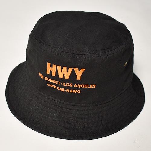 HWY US アス バケットハット HWY×US/Hawg Cotton Bucket Hat（エイチダブリューワイ×アス
