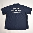 Us Customized Can You See Me Now Asshole? S/S Work Shirtʥ ġ˥ͥӡ/2XL [z-7774]