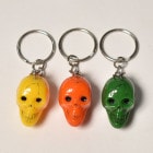 The Spooky Skull Key Holders w/Ball Chain（スカルキーホルダー） [a-7107]