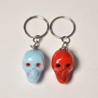 The Spooky Skull Key Holders w/Ball Chain（スカルキーホルダー） [a-7108]