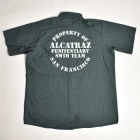 Us Customized Alcatraz Prison S/S Work Shirt（アス ワークシャツ）グリーン/Lサイズ [z-7834]