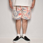 Budweiser/Vintage Washed Easy Short Pants（バドワイザー イージーショートパンツ）ホワイト×ネイビー×レッド [a-7142]