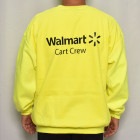 Walmart/Cart Crew Sweatshirt（ウォルマート スウェットシャツ）セーフティイエロー [a-7230]|スウェットシャツ