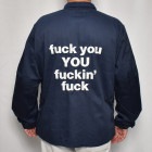 Us Customized 80’s-90’s Dead Stock USAF Fatigue “FYYFF” Jacket（USカスタマイズ USAF BDUジャケット）ネイビー [a-7236]
