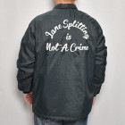 Us Customized Lane Splitting is Not A Crime Nylon Coach Jacket（アスカスタマイズ ナイロンジャケット）ネイビー/サイズL [z-8560]