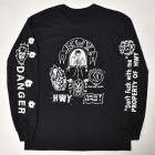 HWY×US/Tattoo Flash L/S T-Shirt（エイチダブリューワイ×アス Tシャツ）ブラック [a-7440]