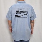 Us Customized Enjoy Cocaine S/S Work Shirtʥ ġ˥饤ȥ֥롼å/XL [z-8961]