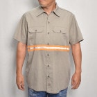 ��Us Customized Reflective Visible S/S Work Shirt/Orange�ʥ��� ��ե쥯�����������ġ˥١�����/������L [z-9021]
