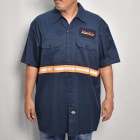 ��Us Customized Reflective Visible S/S Work Shirt/Orange�ʥ��� ��ե쥯�����������ġ˥ͥ��ӡ�/������XL [z-9028]