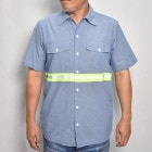 ��Us Customized Reflective Visible S/S Work Shirt/Green�ʥ��� ��ե쥯�����������ġ˥饤�ȥ֥롼/������M [z-9032]