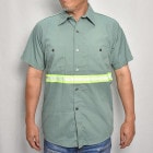 ��Us Customized Reflective Visible S/S Work Shirt/Green�ʥ��� ��ե쥯�����������ġ˥饤�ȥ��꡼��/������M [z-9033]