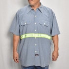 ��Us Customized Reflective Visible S/S Work Shirt/Green�ʥ��� ��ե쥯�����������ġ˥饤�ȥ֥롼/������XL [z-9039]