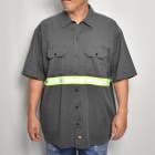 ��Us Customized Reflective Visible S/S Work Shirt/Green�ʥ��� ��ե쥯�����������ġ˥��졼/������XL [z-9040]