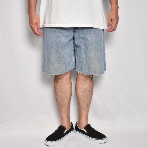 【希少】Levis シルバータブ サイズ34 USA製 ショーツ オリジナル Levi's Silver Tab/Customized Cut Off Denim Shorts（リーバイス