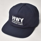 HWY×US/Hawg2 Twill 5panel Cap（エイチダブリューワイ×アス キャップ）ネイビー×ホワイト [a-7659]
