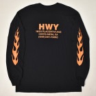 HWY×US/Hawg2 L/S T-Shirt（エイチダブリューワイ×アス Tシャツ）ブラック [a-7673]