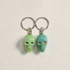 The Spooky Skull Key Holders w/Ball Chain（スカルキーホルダー） [a-7721]
