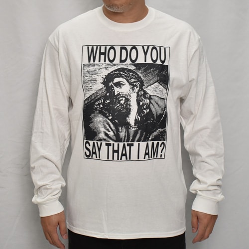 90's Replica Jesus Christ L/S T-Shirt（ジーザス Tシャツ）ホワイト