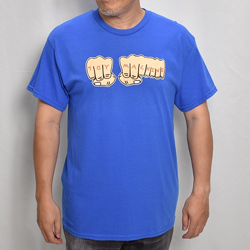 Toy Machine/Fist S/S T-Shirt（トイマシーン Tシャツ）ブルー [a-7993
