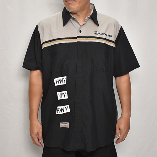 HWY×Us/Limited Hand-Printed S/S Work Shirt（エイチダブリュー