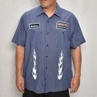 HWYUs/Limited Hand-Printed S/S Work Shirtʥ֥塼磻ߥ ġ˥졼ߥ֥롼ȥ饤/XL [y-0286]