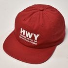 HWY×US/Hawg Cotton Twill 6panel Cap（エイチダブリューワイ×アス キャップ）カーディナル×ホワイト [a-8035]