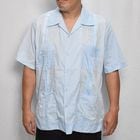 Old S/S Guayabera Shirt(S/S塼Х)饤ȥ֥롼/44 [y-0332]