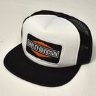 66-71 HD Official Trucker Mesh Cap（ハーレーダビッドソン メッシュキャップ）ホワイト/ブラック [a-8050]